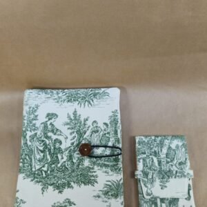 Kitap Kılıfı ve Kalem Kılıfı İkili Set | Büyük Boy Kumaş Book Sleeve + Minimal Kalem Çantası | Hediye Seti