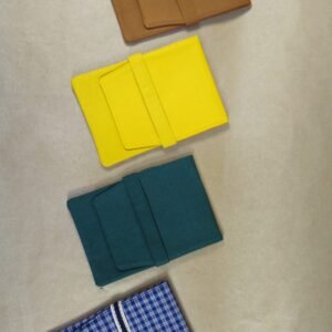 3 Bölmeli Kumaş Kalem Kılıfı | Minimal Kalem Organizer | Küçük Boy Kalem Çantası | Okul & Ofis İçin Bez Kalemlik (10,5x15,5 cm)