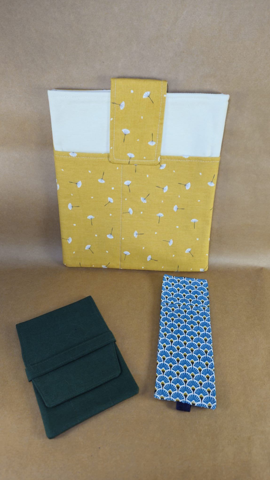 Kitap Kılıfı + Pen Pouch + Kalem Kılıfı 3’lü Set | Kumaş Book Sleeve Set | Minimal Kırtasiye ve Kitap Sever Hediye Seti - Görsel 2